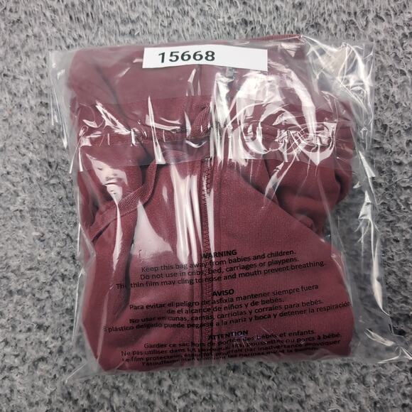 Pact Hoodie Adult Large Red Full Zip Organic Cotton Hooded Sweatshirt Jacket - Picture 6 of 6